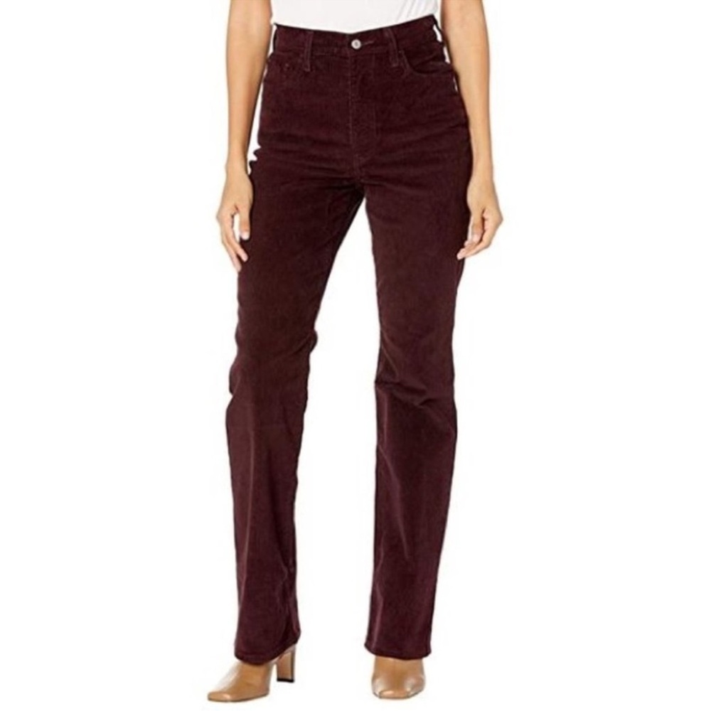 Levi’s Ribcage Boot Corduroy High Rise Pants Women’s Size 25 Burgundy